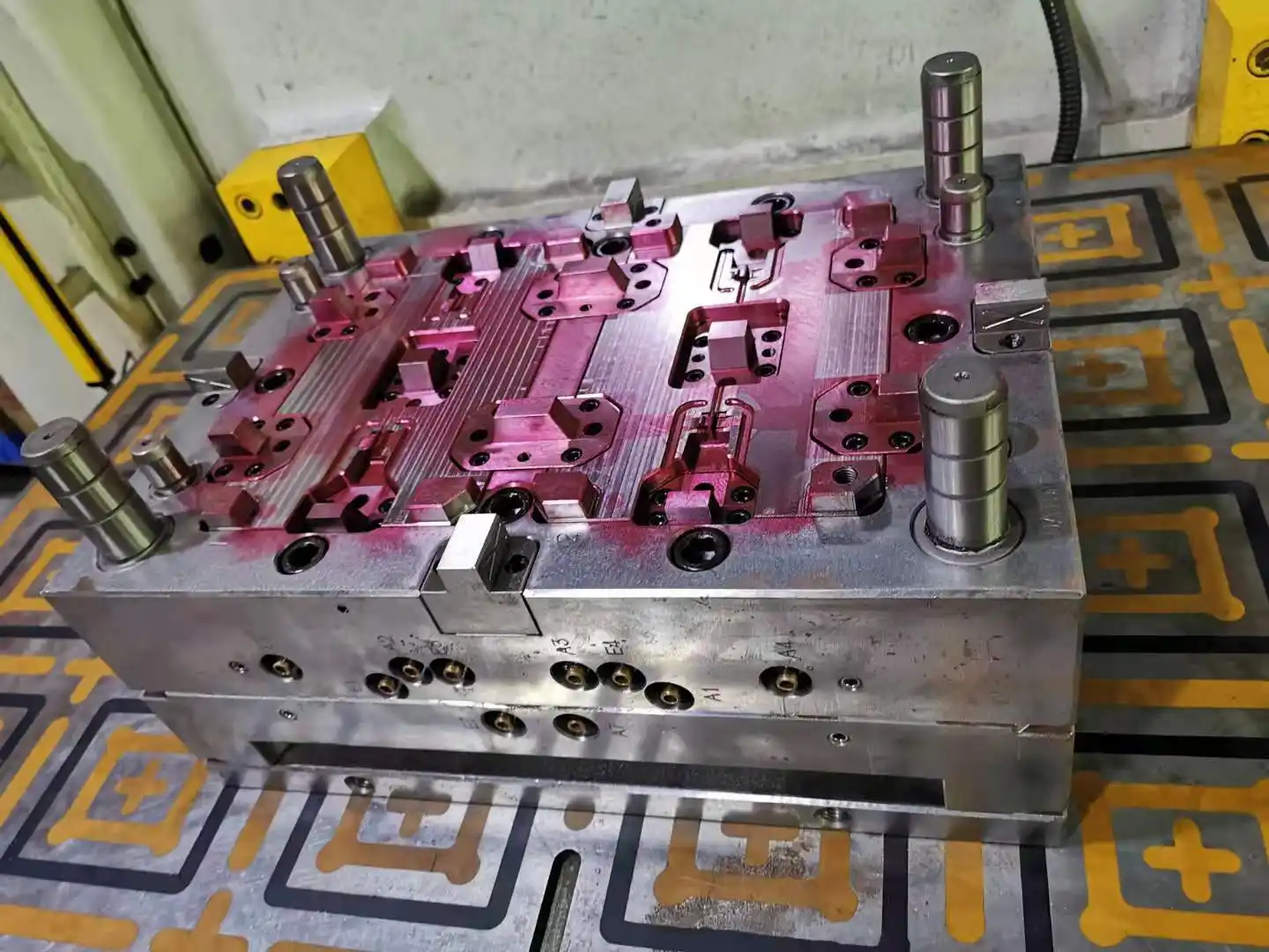 Injection Mold Assembly on Assembly Bench