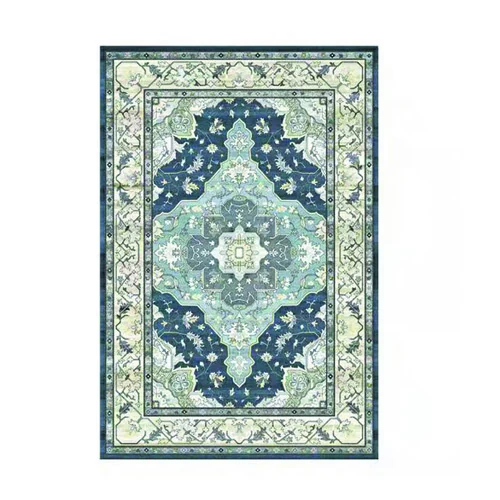 F08 Maple Leaf Pattern Rug laid flat with a repeating leaf design across the surface