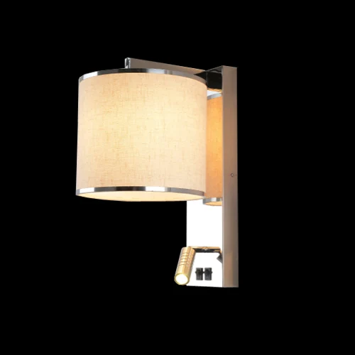 C08 Wall Sconce photographed lit against a black background