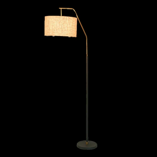 D01 Fishman floor light photographed lit against a black background