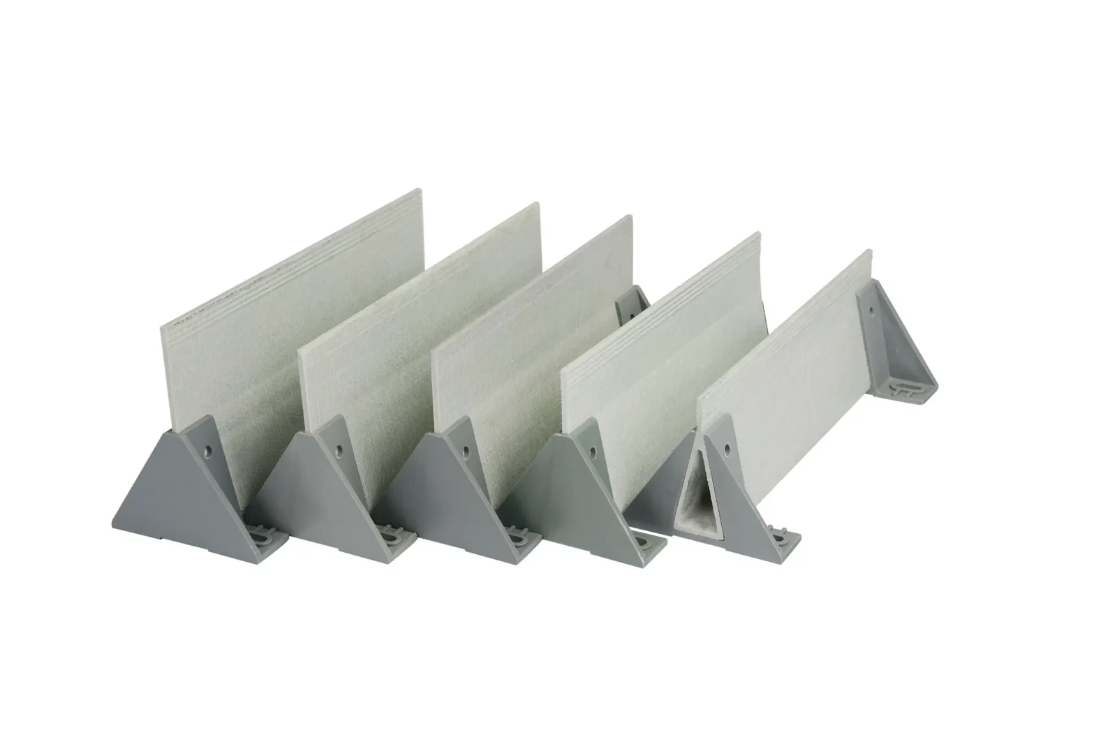 FRP Beams Compared With Concrete and Steel Slat Supports