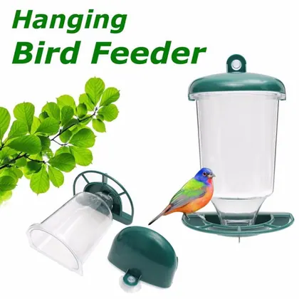 Automatic Suction Window Mounted Garden Wild Bird Feeder view 2