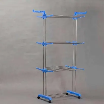Cloth Drying Rack Towel Rack Three Layer Multi-purpose Folding