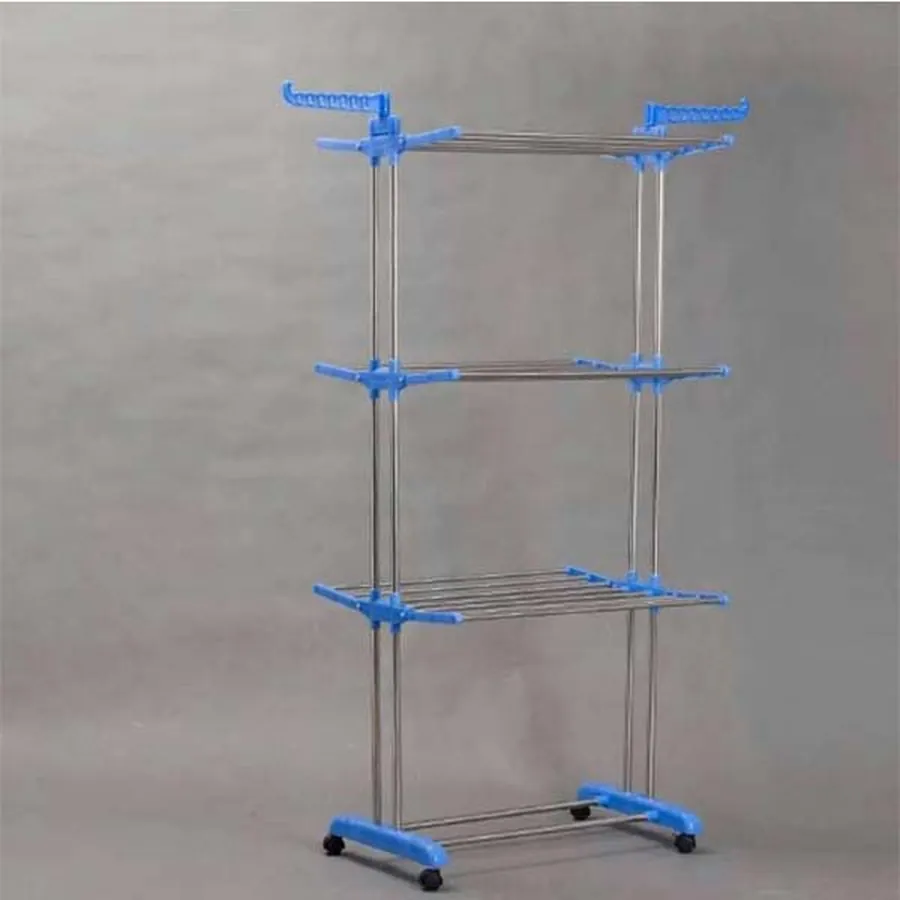 Cloth Drying Rack Towel Rack Three Layer Multi-purpose Folding