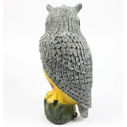 Emulation Animal Plastic Owl Garden Ornaments view 3