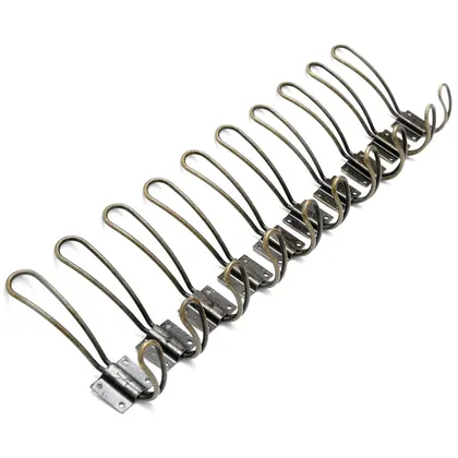 Heavy Duty Rustic Entryway Hooks – 10 Pack of Wall Mounted Vintage Double Coat Hangers with Four Extra Long Bronze Metal Screws Included