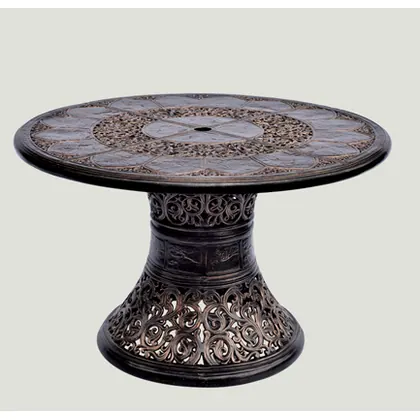 High Strength Waterproof Cast Aluminum Outdoor Garden and Patio Furniture Set view 2