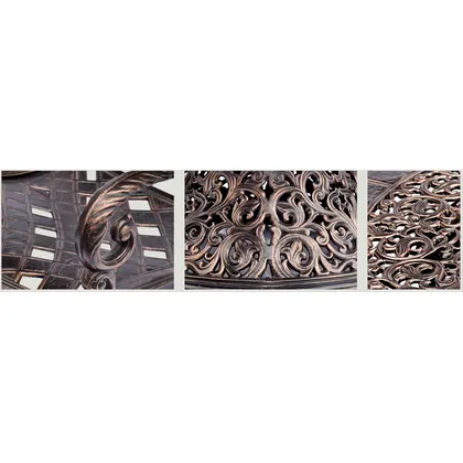High Strength Waterproof Cast Aluminum Outdoor Garden and Patio Furniture Set view 4