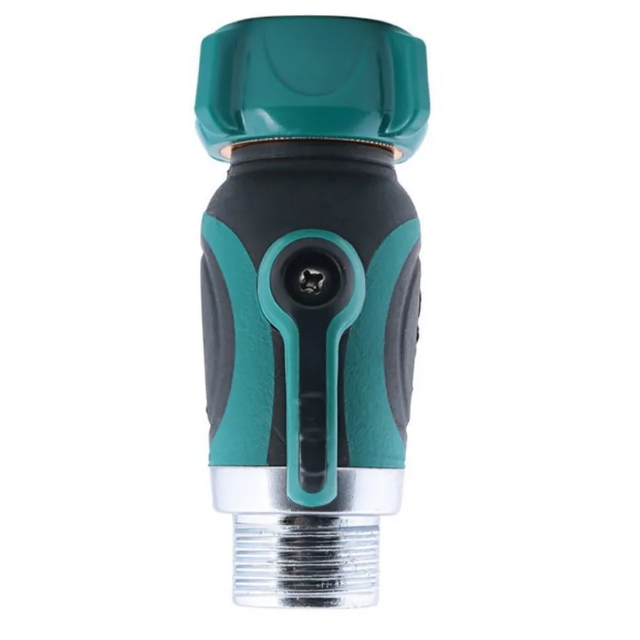 JDM 1 Way Hose Connector Professional Links to External Garden Hose Shut Off Valve