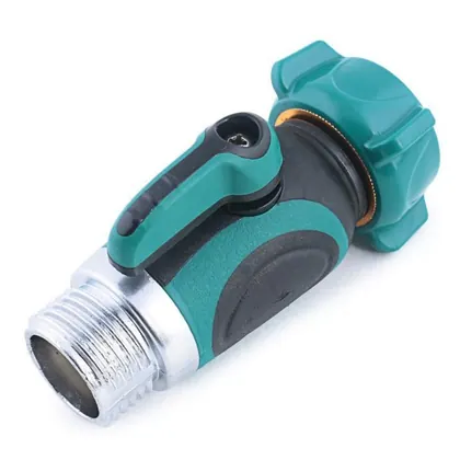 JDM 1 Way Hose Connector Professional Links to External Garden Hose Shut Off Valve view 2