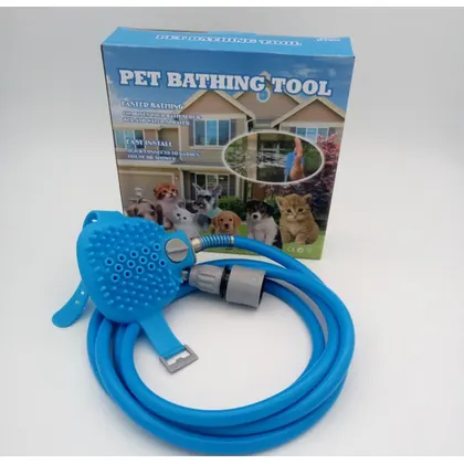 JDM 2 in 1 Sprayer and Scrubber Pet Cleaner Shower Tool Kit view 4