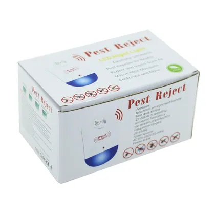 JDM 2018 Amazon Hot Sale Ultrasonic Electric Pest Repeller Pest Reject Mice, Cockroach, Bugs, Mosquitoes Plug in CE ROHS CC FCC view 4