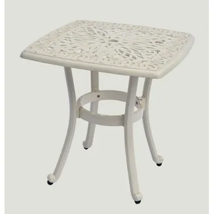 JDM 3pc Cast Aluminum Balcony Furniture Balcony Rotary Chair and Table view 3