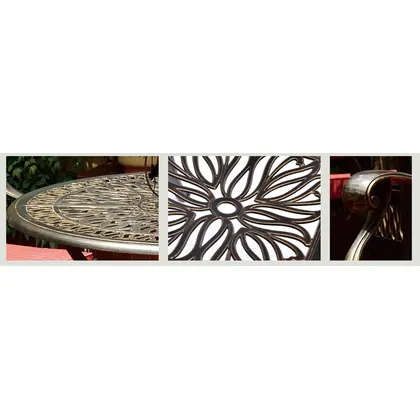 JDM 5pc Bronze Modern Aluminum Outdoor Furniture Front Porch Furniture view 4