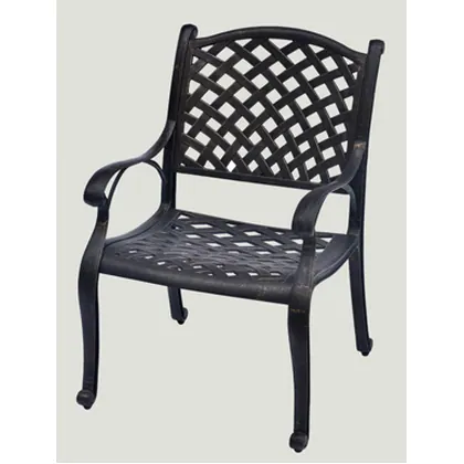 JDM 5pc Round Cast Aluminum Patio Table Set view 3