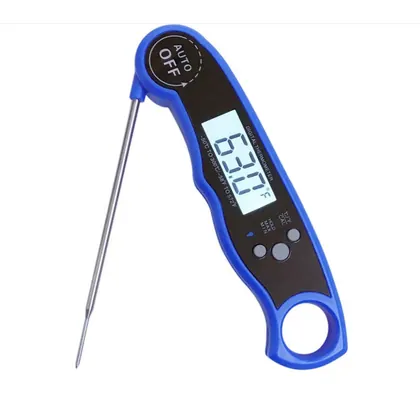 JDM BBQ Thermometer Meat Thermometer Instant Read Water-Resistant (IP67) Backlight Folding Calibration Magnetic view 2