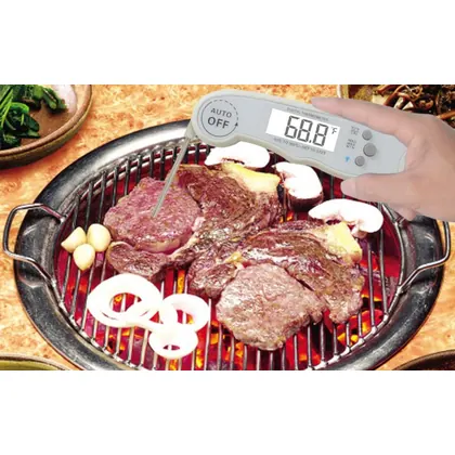 JDM BBQ Thermometer Meat Thermometer Instant Read Water-Resistant (IP67) Backlight Folding Calibration Magnetic view 3
