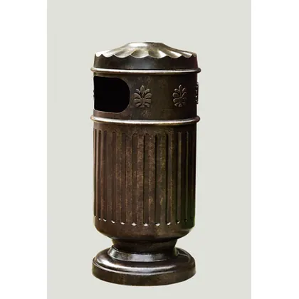 JDM Cast Aluminum Outdoor Rubbish Bins Outdoor Trash Can view 2