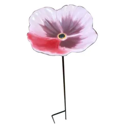 JDM Cast Iron Corn Poppy Flower Bird Feeder Stick