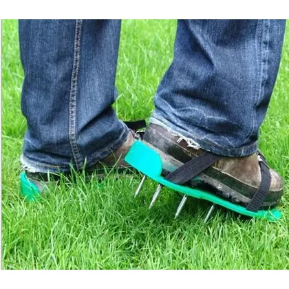 JDM Garden Lawn Aerator Garden Spike Aerator Sandals Shoes view 2