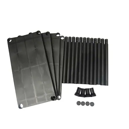 JDM Heavy Duty PP Material 4 Tier Plastic Shelves with Cheap Price view 2