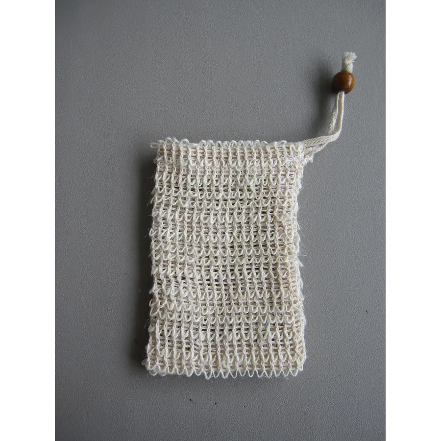 JDM High Quality Sewing 4 Pack Natural Sisal Soap Bag for Bath