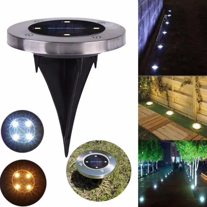 JDM Hot Sale 4 X 4 LED Solar Powered Outdoor Recessed Garden Light view 2
