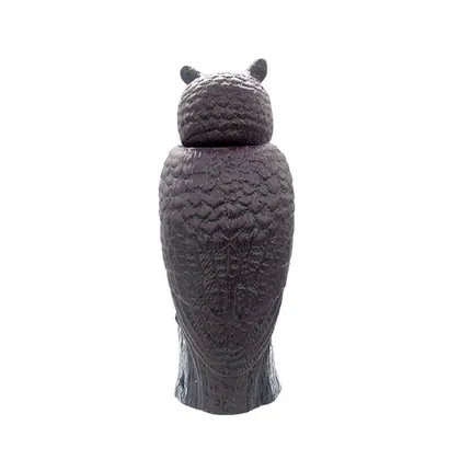 JDM Hotsale Decorative Outdoor Plastic Wind Rotating Head Bird Garden Owl view 2