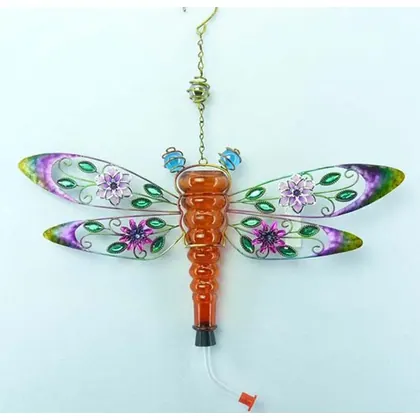 JDM Original Design Dragonfly Metal and Glass Hummingbird Feeders