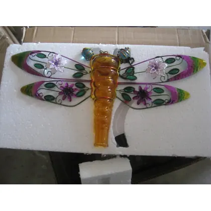 JDM Original Design Dragonfly Metal and Glass Hummingbird Feeders view 3