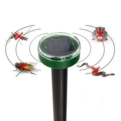 JDM Solar Power Eco-Friendly Ultrasonic Gopher Mole Repellent Snake Mouse Trap Pest Reject Repeller for Garden Yard view 3