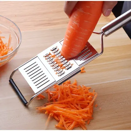 JDM Stainless Steel Vegetable Grater Shredder Cutter Julienne Slicer with 3 Blades view 3