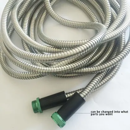 Stainless Steel Garden Hose New Premium Flexible Metallic Hoses for Garden
