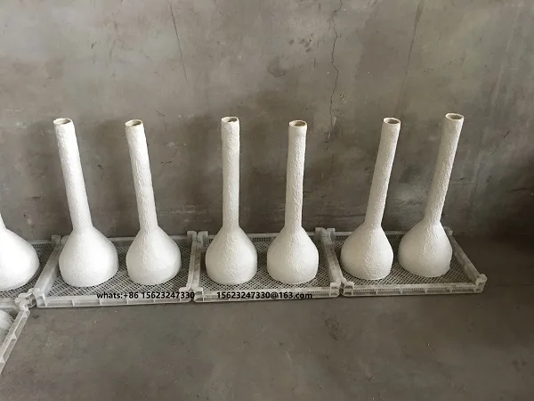 Fiber ceramic pipe