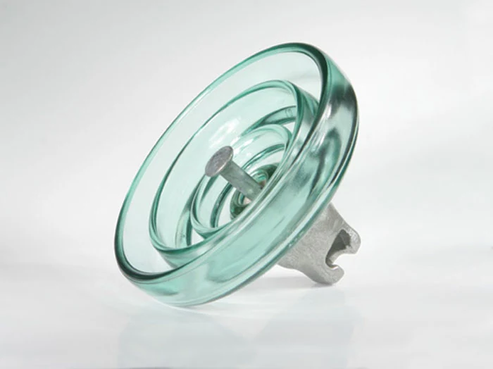 Anti-fog profile cap and pin toughened glass insulator with deep ribbed underside