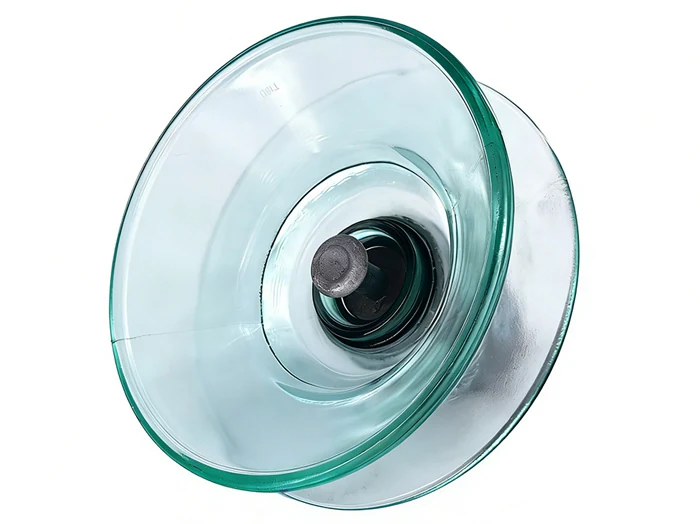 Two-alternating profile toughened glass insulator with alternating large and small sheds
