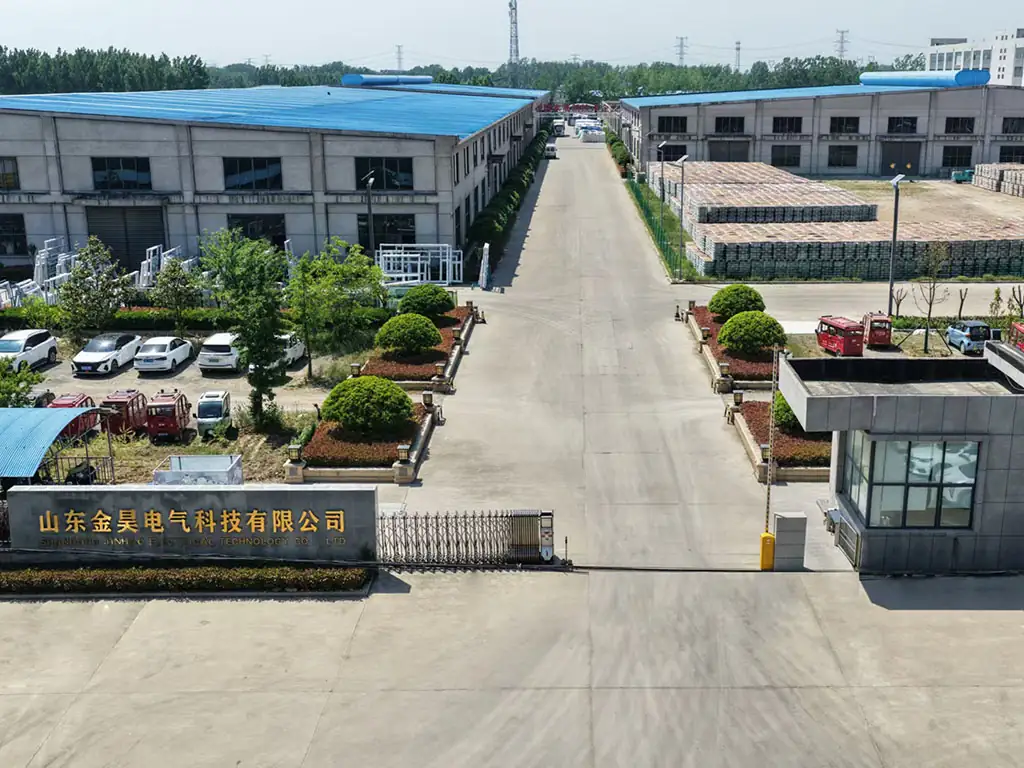 Aerial view of the Shandong Jinhao Electrical Technology production base in Linyi