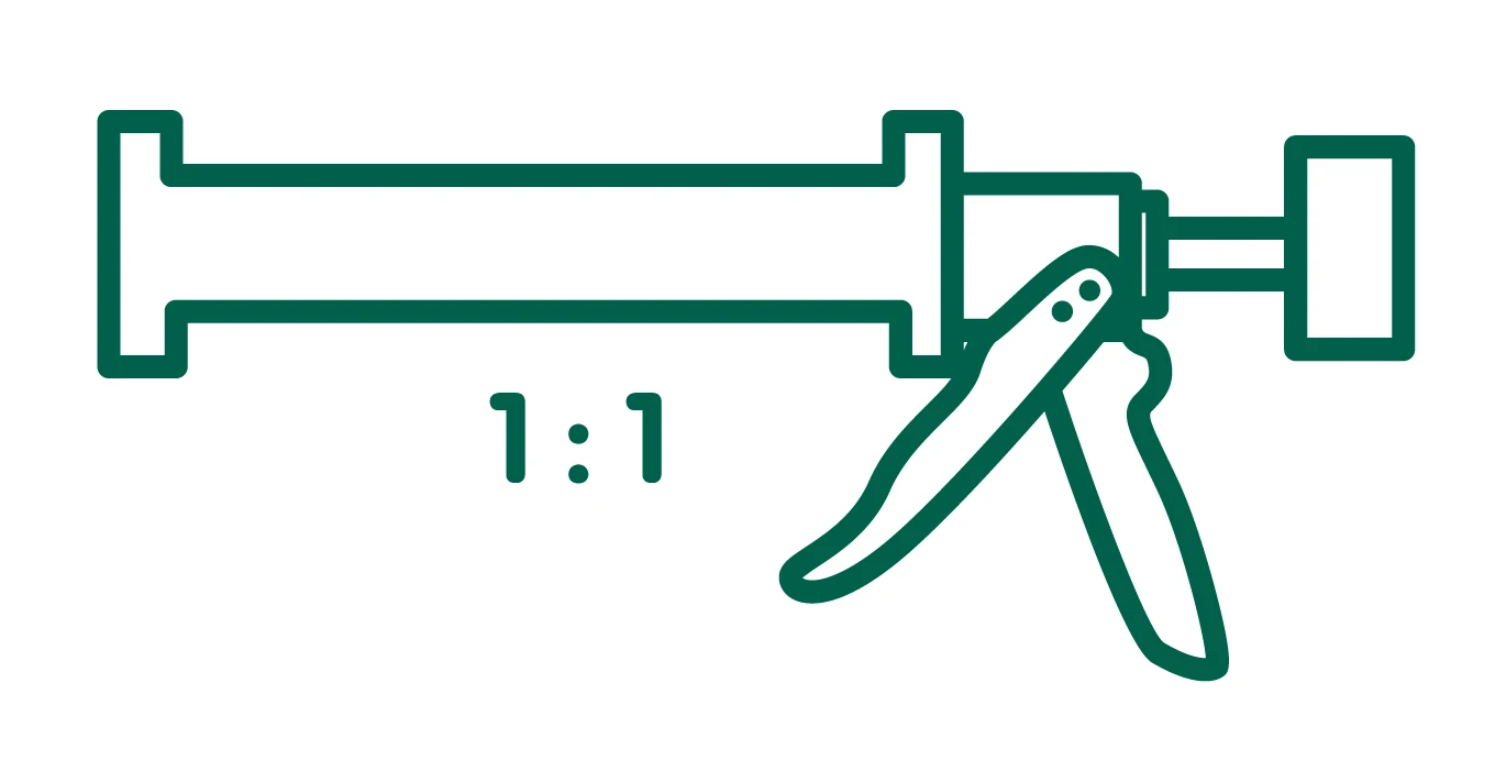 JS8615-3 1:1 Welding Steel-Type Dual-Component Tile Grout Adhesive Gun (With linkage labor-saving device)