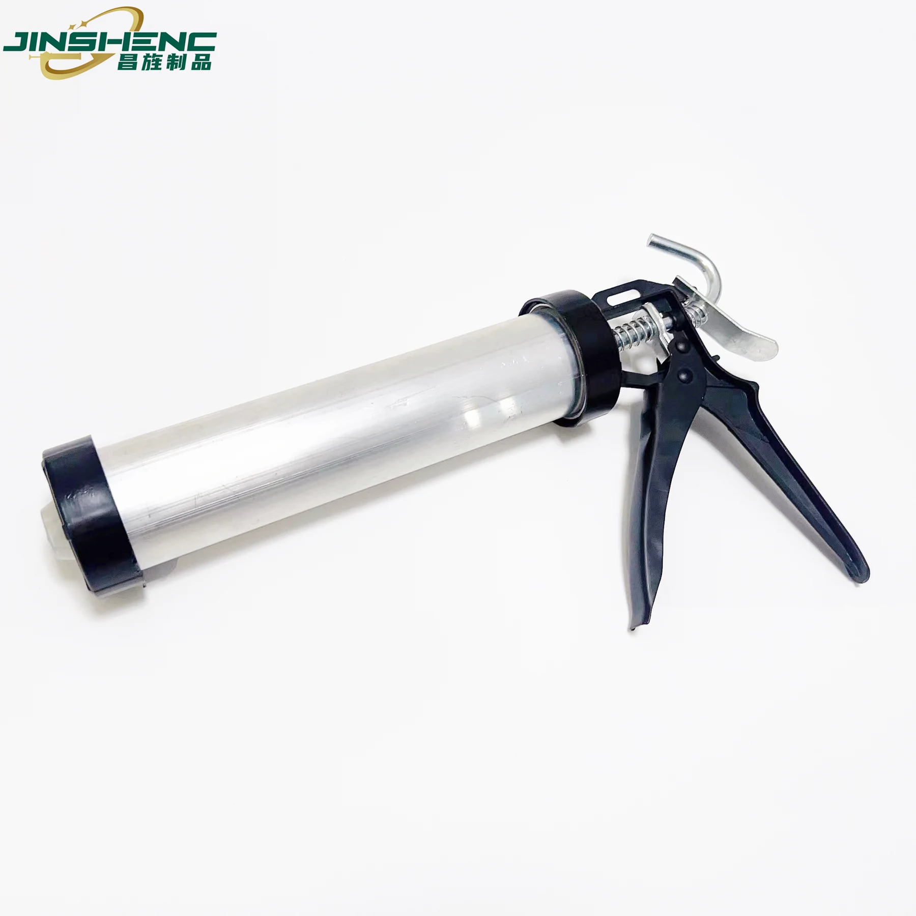 JS-8607-9" 9 inch aluminum barrel single component applicator sausage pack silicone sealant gun