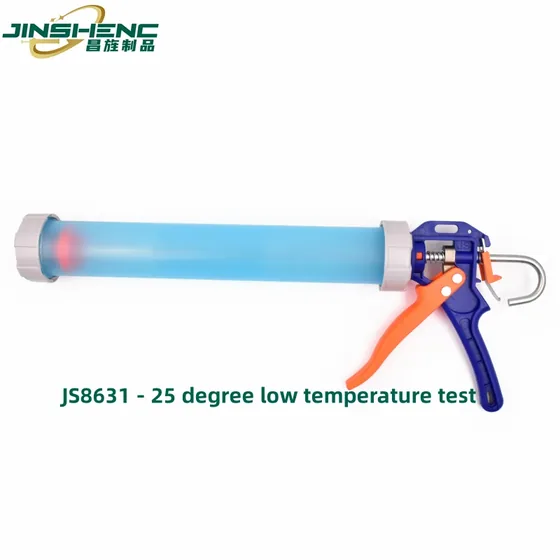JS8631 tested at minus 25 C. The self-locking plunger still holds and releases at low temperature.