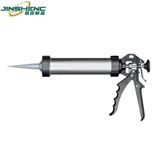 JS-8607-9" 9 inch aluminum barrel single component applicator sausage pack silicone sealant gun view 7