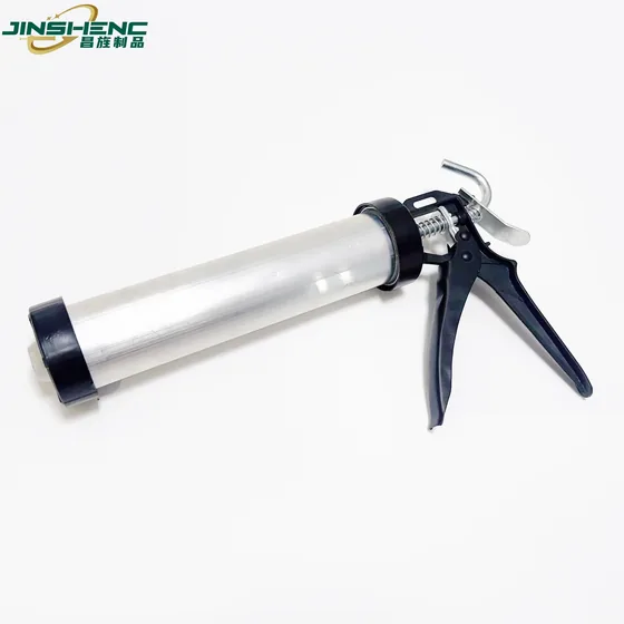 JS-8607-9" 9 inch aluminum barrel single component applicator sausage pack silicone sealant gun product photo