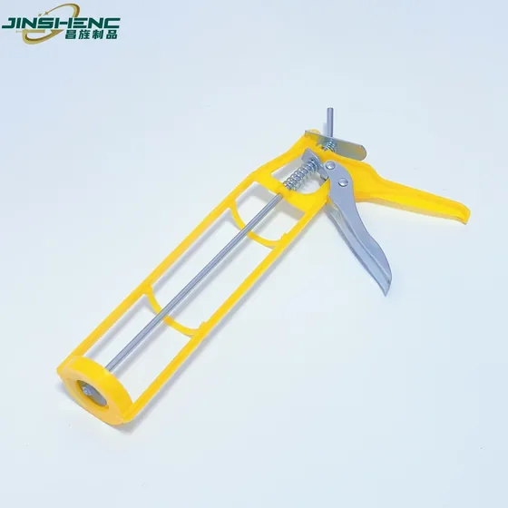 JS-8601 9" inch plastic handle silicone economy plastic frame skeleton gun view 2