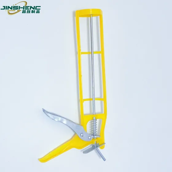 JS-8601 9" inch plastic handle silicone economy plastic frame skeleton gun view 4