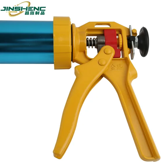 JS8613 high quality 16 inch sausage pack silicone sealant caulking gun (adjustable handle) view 3