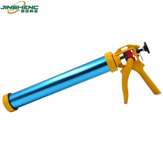 JS8613 high quality 16 inch sausage pack silicone sealant caulking gun (adjustable handle) product photo