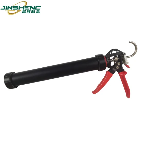 JS8626 high quality heavy duty seven bearing sausage pack silicone caulking gun view 2