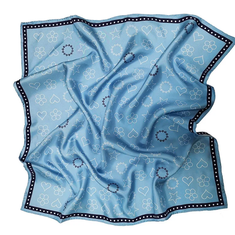 100% Mulberry Silk Twill Scarves 60 X 60cm Square Silk Necherchief for Lady