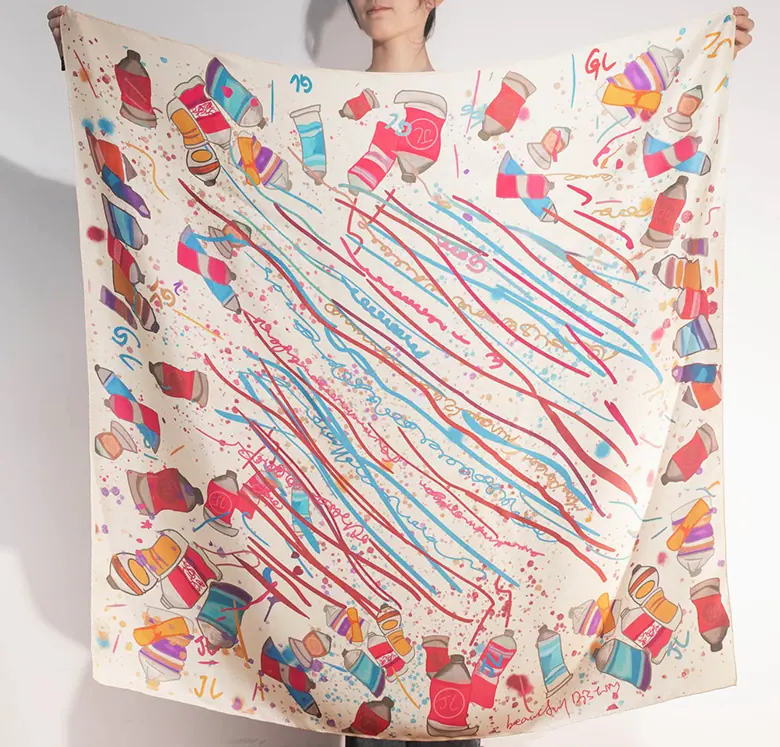 18mm Silk Twill Large Silk Scarf Accept Customized
