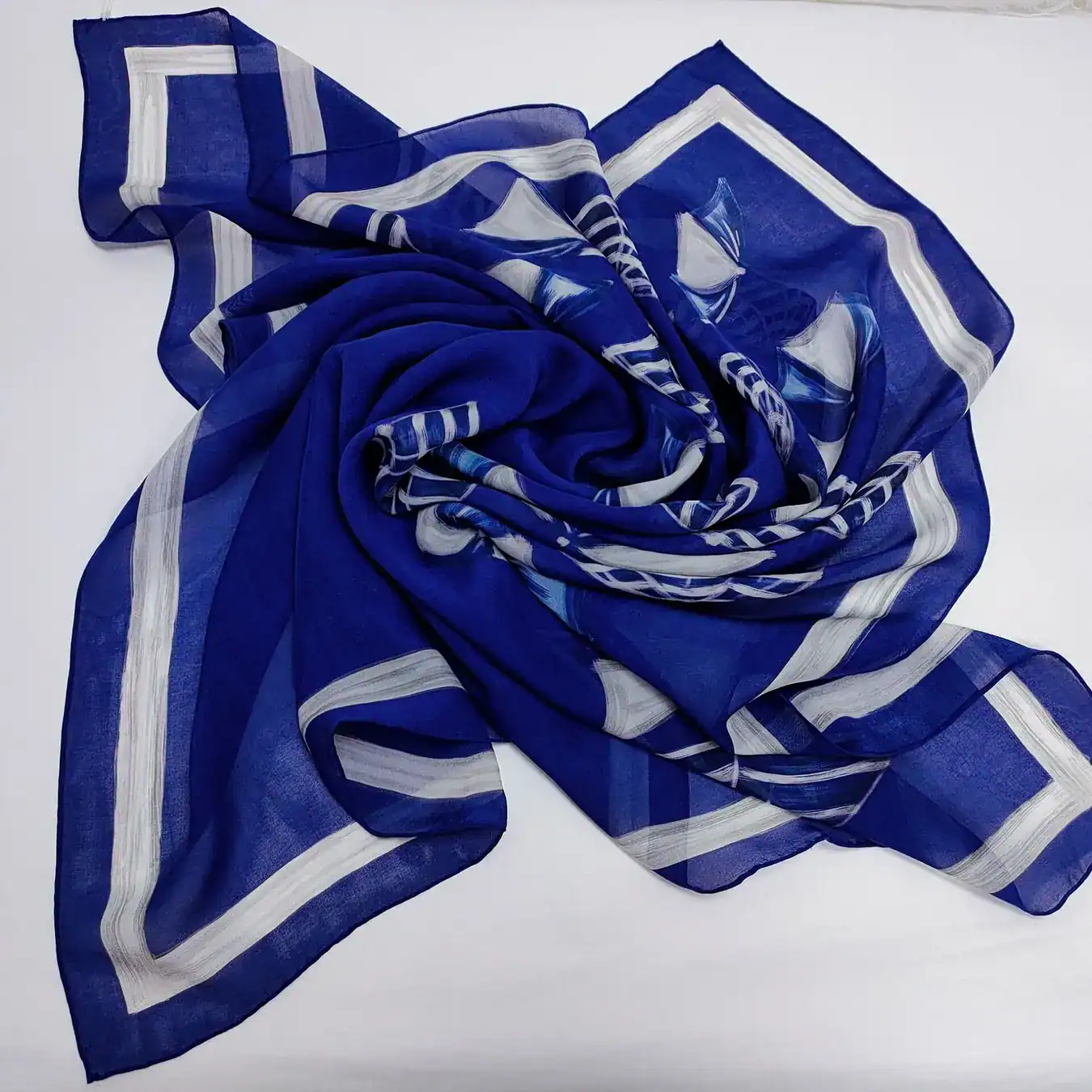 Custom Printing 100% Silk Chiffon Scarf for Women